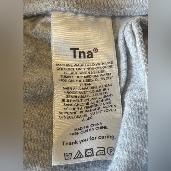 TNA Aritzia Airy AF Heather Gray Sweatpants XS - Picture 7 of 8
